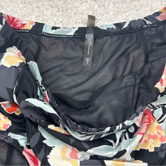 Torrid Floral High Rise Ruched Swim Bottom - Picture 5 of 7